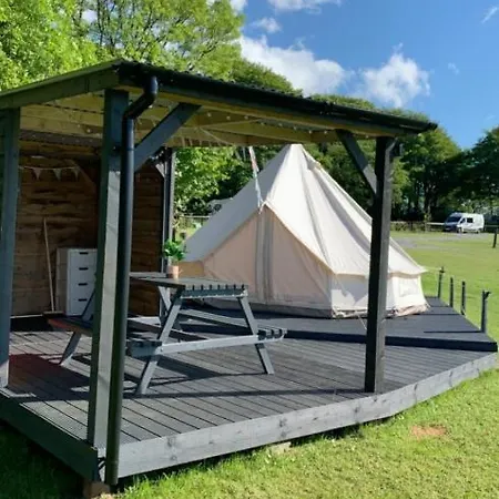 Bell Tent 1 Glyncoch Isaf Farm Llwyn-Dafydd Exterior photo